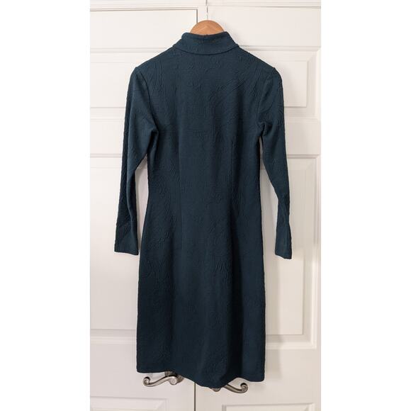 J. McLaughlin Bedford Green Textured Sporty Quarter Zip Dress - Picture 8 of 9